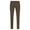 Pantalon Lcdn En Coton Camel Effet Nid D'abeille