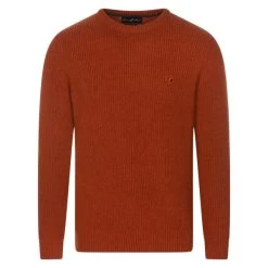 Pull Avec Manches Longues Et Col Rond Green Island Orange -Passons à la mode masculine ! 142061vtah22 01 600x600