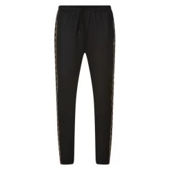 Pantalon Jogging Fred Perry Noir à Bandes Contrastantes