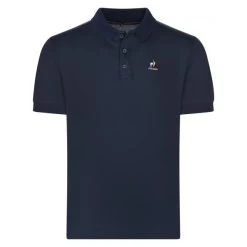 Le Coq Sportif Polo Coq Sportif Coton Avec Manches Courtes Et Col Boutonné Marine