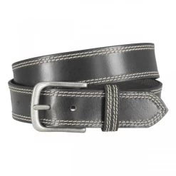 Ceinture Lindenmann Cuir Noire