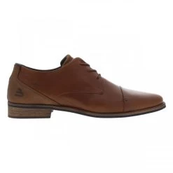 Derbies Bullboxer à Lacets élastiqués En Cuir Cognac