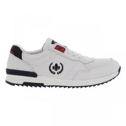 Baskets Rieker En Cuir Enduis Blanc à Talon Renforcé