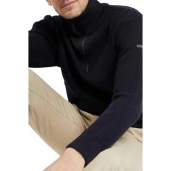 Armor-Lux Pull Col Camionneur Chateaulin Armor Lux 100% Laine Bleu Navy -Passons à la mode masculine ! 21952 104429vt pull col camionneur chateaulin armor lux 100 laine bleu navy 03 600x600