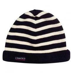 Armor-Lux Bonnet Armor Lux En Laine Bleu Marine Fabriqué En France -Passons à la mode masculine ! 473 105724vt bonnet marin lannion armor lux raye 03 600x600