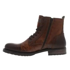 Boots Hautes Jack & Jones JFW Russel Marron Foncé à Effet Usé -Passons à la mode masculine ! 7618chper27 03 600x600