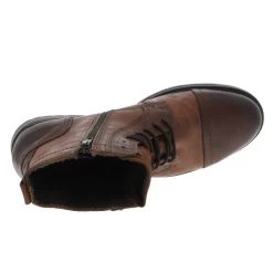 Boots Hautes Jack & Jones JFW Russel Marron Foncé à Effet Usé -Passons à la mode masculine ! 7618chper27 05 600x600