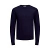 JACK&JONES Premium Pull Jack & Jones Premium Mark En Laine Mérinos Bleu Marine -Passons à la mode masculine ! 84694 jack and jones premium h19 pull 12158190 jprmark merino knit crew neck maritime blue pull jack et jones premium mark en laine merinos bleu marine 1 600x600