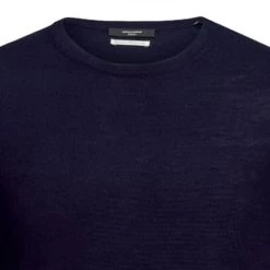 JACK&JONES Premium Pull Jack & Jones Premium Mark En Laine Mérinos Bleu Marine -Passons à la mode masculine ! 84694 jack and jones premium h19 pull 12158190 jprmark merino knit crew neck maritime blue pull jack et jones premium mark en laine merinos bleu marine 2 600x600