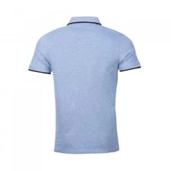 Polo Manches Courtes Jack & Jones Paulos En Coton Piqué Bleu Ciel à Liserés Bleu Marine -Passons à la mode masculine ! 86682 jack and jones e20 polo 12136668 jje paulos noos bright cobalt bleu ciel polo manches courtes jack et jones paulos en coton pique bleu ciel a liseres bleu marine 3 600x600