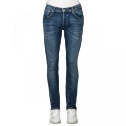 Jean Regular Teddy Smith En Coton Stretch Bleu Denim