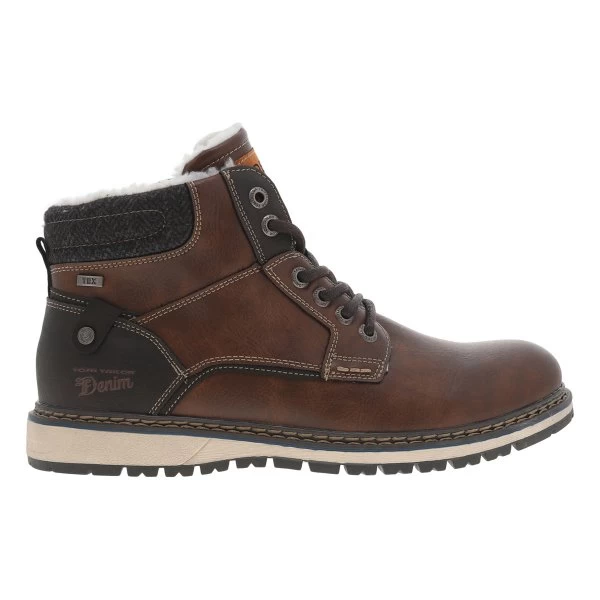 Tom Tailor Boots Cognac à Fourrure Interne Et Talon Plat 3 Tom Tailor Boots Cognac à Fourrure Interne Et Talon Plat