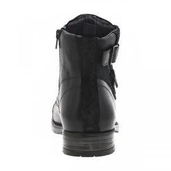 Bottines Redskins En Cuir Noires à Talon Décroché Bas Et à Lacets Plats -Passons à la mode masculine ! 90762 6561ch bottines redskins en cuir noires a talon decroche bas et a lacets plats 04 600x600