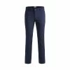 JACK&JONES Premium Pantalon Coupe Droite Jack & Jones Premium En Coton Stretch Bleu Marine