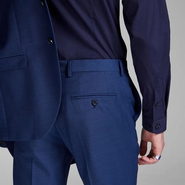 JACK&JONES Premium Pantalon Skinny Jack & Jones Premium En Laine Mélangée Stretch Bleu Marine 7 JACK&JONES Premium Pantalon Skinny Jack & Jones Premium En Laine Mélangée Stretch Bleu Marine – Image 5