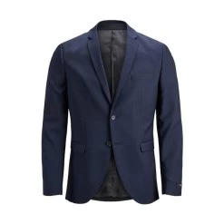 JACK&JONES Premium Veste Blazer Jack & Jones Premium En Laine Mélangée Bleu Marine