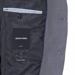 JACK&JONES Premium Veste Blazer Jack & Jones Premium En Laine Mélangée Grise -Passons à la mode masculine ! 92601 jack and jones premium e21 veste 12141107 gris veste jack et jones premium en laine melangee grise 3 600x600