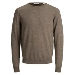 JACK&JONES Premium Pull Col Rond Jack & Jones Premium Mark En Laine Merinos Taupe