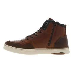 Boots Style Baskets Bullboxer En Cuir Cognac -Passons à la mode masculine ! 93838 bullboxer h21 boots 887k51076a cobr cognac boots en cuir et textile cognac avec talon plat style baskets 3 600x600