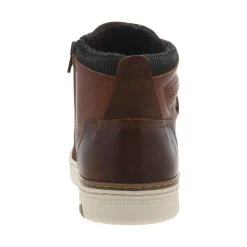 Boots Style Baskets Bullboxer En Cuir Cognac -Passons à la mode masculine ! 93838 bullboxer h21 boots 887k51076a cobr cognac boots en cuir et textile cognac avec talon plat style baskets 4 600x600