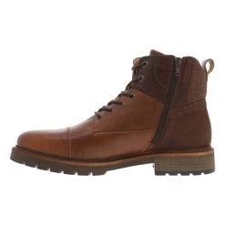 Boots Bullboxer En Cuir Cognac à Talon Bottier -Passons à la mode masculine ! 93847 bullboxer h21 boots 492k80470a rbco cognac boots en cuir cognac a talon bottier et col textile 3 600x600