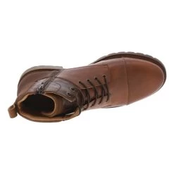 Boots Bullboxer En Cuir Cognac à Talon Bottier -Passons à la mode masculine ! 93847 bullboxer h21 boots 492k80470a rbco cognac boots en cuir cognac a talon bottier et col textile 5 600x600