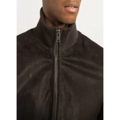 Blouson Zippé Serge Pariente Paros En Cuir Marron -Passons à la mode masculine ! 94270 serge pariente h21 blouson paros cow resham brown marron blouson en cuir serge pariente paros zippe marron 04 600x600