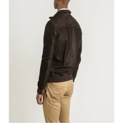 Blouson Zippé Serge Pariente Paros En Cuir Marron -Passons à la mode masculine ! 94270 serge pariente h21 blouson paros cow resham brown marron blouson en cuir serge pariente paros zippe marron 06 600x600