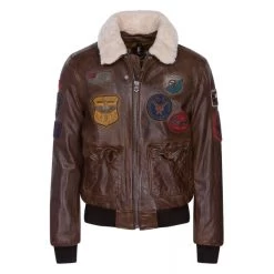 Blouson Daytona Mythic En Cuir Marron