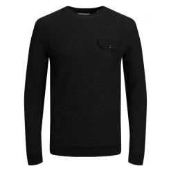Pull Col Rond Jack & Jones En Coton Noir