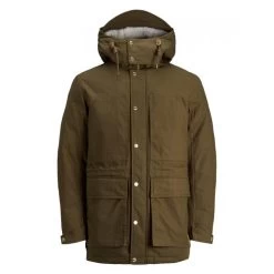 Parka Jack & Jones En Coton Taupe