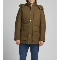 Parka Jack & Jones En Coton Taupe -Passons à la mode masculine ! 94459 jack and jones h21 parka 12192734 desert pal taupe parka jack et jones taupe 5 600x600