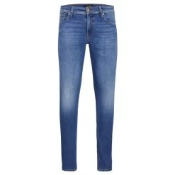 Jean Skinny Jack & Jones En Coton Stretch Mélangé Bleu Indigo