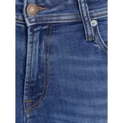 Jean Skinny Jack & Jones En Coton Stretch Mélangé Bleu Indigo -Passons à la mode masculine ! 94497 jack and jones h21 jean 12185831 blue denim bleu jean jack et jones bleu 3 600x600