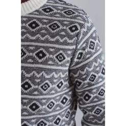 Armor-Lux Pull Col Rond Armor Lux Nature En Laine Mélangée Beige à Motif Jacquard Bleu Marine -Passons à la mode masculine ! 94586 armor lux h21 pull 79137 395 nature beige pull armor lux beige 3 600x600