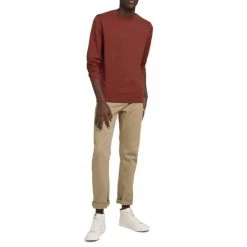 Pull Col Rond Tom Tailor En Coton Rouge -Passons à la mode masculine ! 94834 tom tailor h21 pull 1026497 26006 rouge pull en coton tom tailor avec un col rond rouge 03 600x600