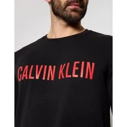 Sweat Col Rond Calvin Klein En Coton Stretch Mélangé Noir -Passons à la mode masculine ! 95813 122249vt sweat col rond calvin klein en coton stretch melange noir 05 600x600