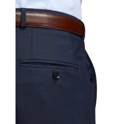 JACK&JONES Premium Pantalon De Costume Jack & Jones Premium Solaris En Coton Stretch Mélangé Bleu Marine -Passons à la mode masculine ! 96198 75531vt pantalon de costume jack et jones premium solaris en coton stretch melange bleu marine 03 2 600x600