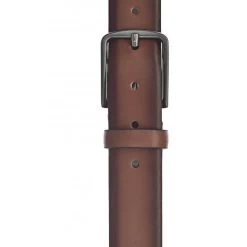 Ceinture Vanzetti En Cuir Marron à Boucle à Ardillon Argentée -Passons à la mode masculine ! 96205 76489vt ceinture vanzetti en cuir marron a boucle a ardillon argentee 02 2 600x600