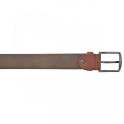 Ceinture Vanzetti En Cuir Marron à Boucle à Ardillon Argentée -Passons à la mode masculine ! 96205 76489vt ceinture vanzetti en cuir marron a boucle a ardillon argentee 03 600x600