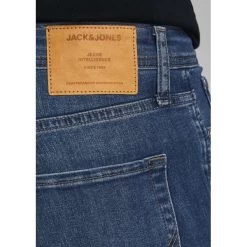 Jean Slim Jack & Jones En Coton Stretch Mélangé Bleu Denim -Passons à la mode masculine ! 96239 92571vt jean slim jack et jones en coton stretch melange bleu denim 08 600x600