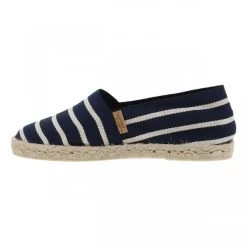 Espadrilles La Maison De L'Espadrie à Rayures Bleu Marine Et Semelle De Corde -Passons à la mode masculine ! 96486 10439ch espadrilles la maison de l espadrie a rayures bleues marine et semelle de corde 04 600x600