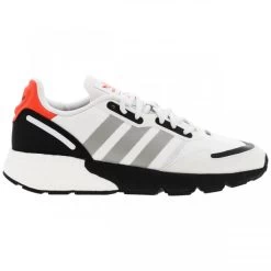 Baskets Basses ADIDAS ZX 1K BOOST Blanc, Noir Et Orange