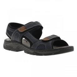 Rieker Sandales Ouvertes Et Rembourrées Aspect Cuir à Bandes Auto-agrippantes -Passons à la mode masculine ! 98068 12474ch sandales ouvertes et rembourrees aspect cuir a bandes auto agrippantes 02 2 600x600