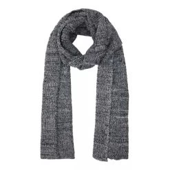 Echarpe Tom Tailor En Coton Mélangé Gris Chiné