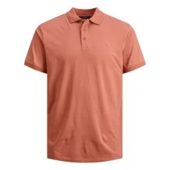 JACK&JONES Premium Polo Premium En Coton Biologique Brique