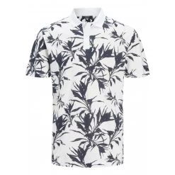 JACK&JONES Premium Polo Premium En Lin Et En Coton Blanc