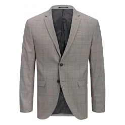 JACK&JONES Premium Veste De Costume à Carreaux Premium Solaris Gris Clair
