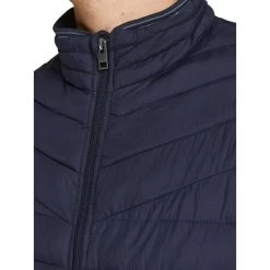 JACK&JONES Premium Doudoune à Col Montant Zippé Premium Wiper Light Jacket Bleu Marine -Passons à la mode masculine ! 98124 127009vt doudoune a col montant zippe premium wiper light jacket bleu marine 04 600x600