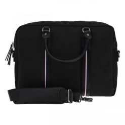 Porte Documents Wylson Noir Avec Bandes Tricolores